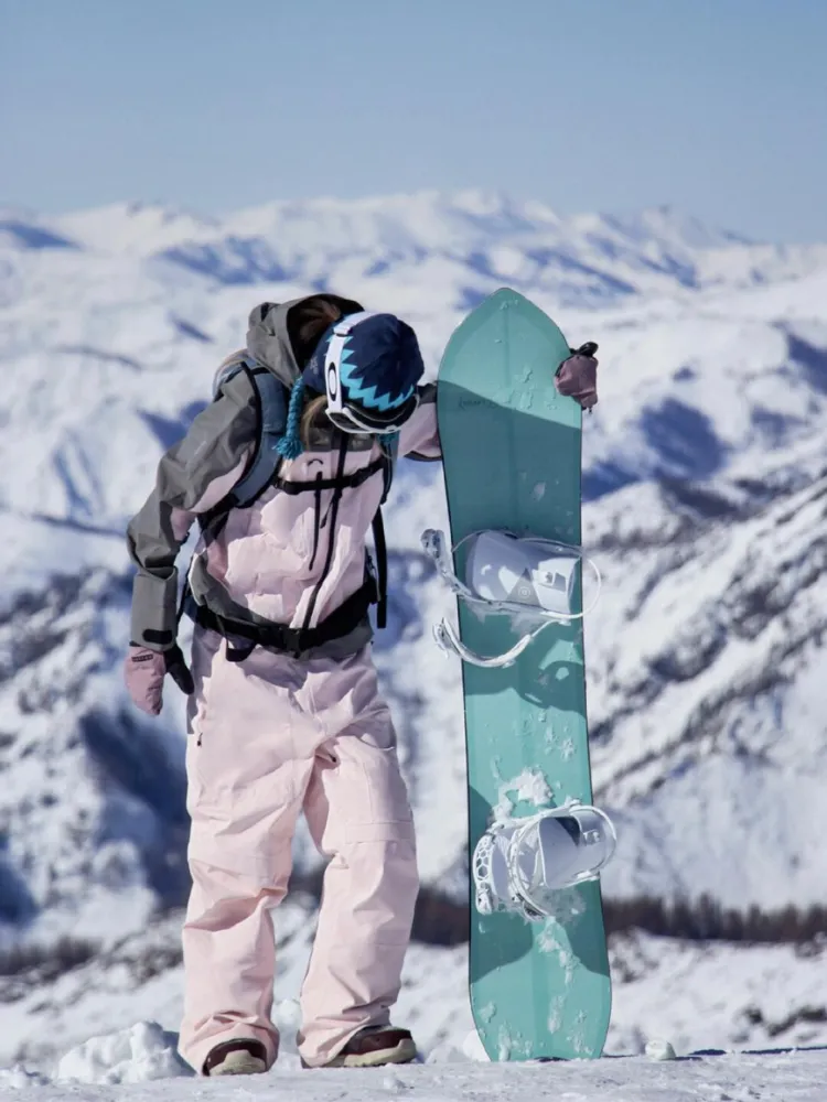 RandomPow Pink 3L Pro Backcountry Snow Bibs - Unisex