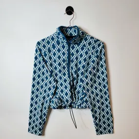 Reworked Funky Pattern Crop Fleece | Size 10