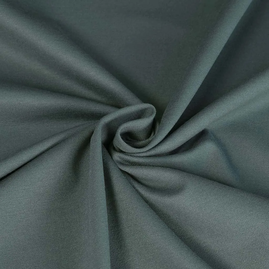 Rome - Steel Teal, Viscose Rich Heavy Ponte de Roma Stretch Fabric Sample