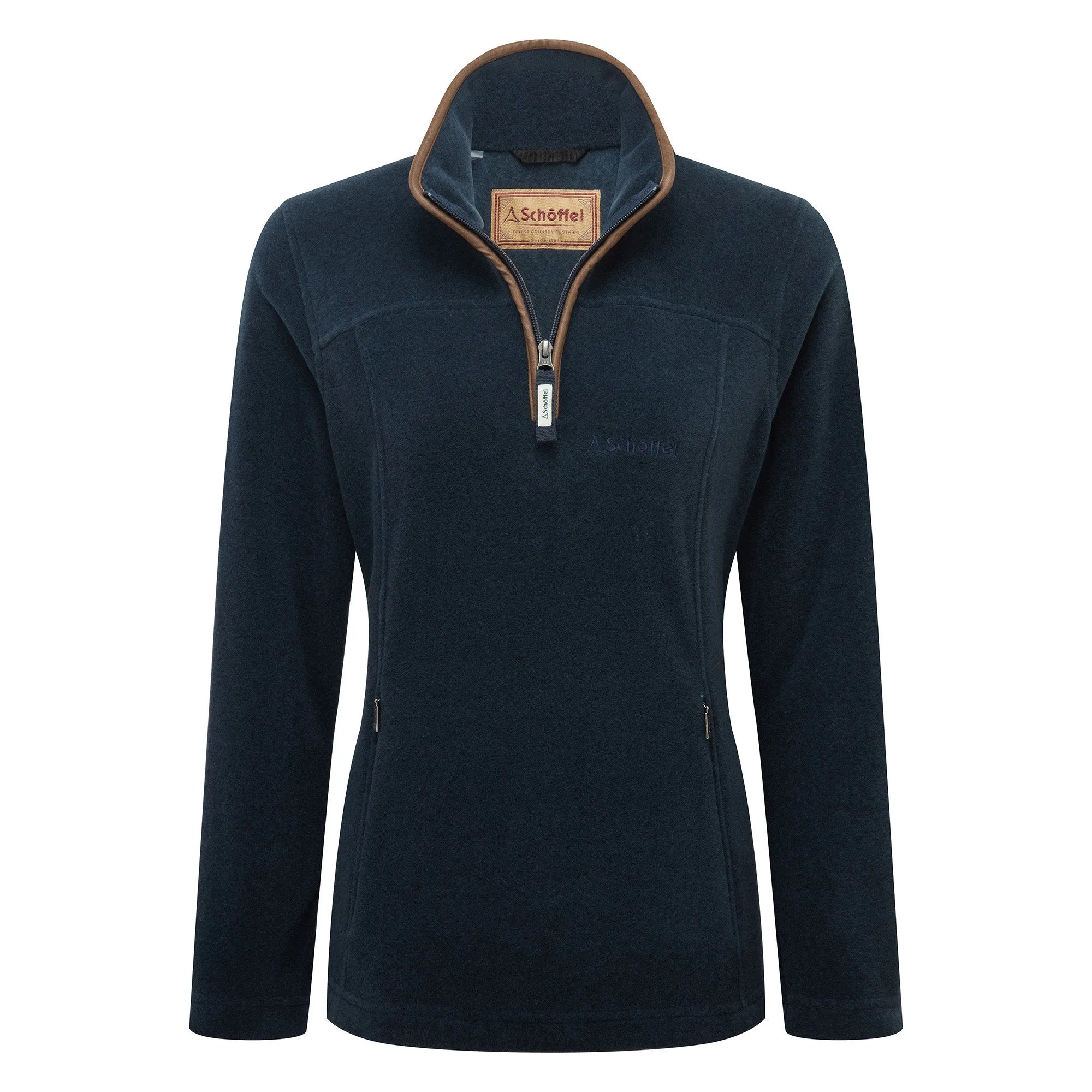 Schoffel Ladies Tilton 1/4 Zip Fleece - Petrol Blue