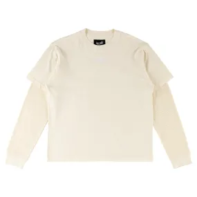 Shard Garment-Dyed Boxy Layered Knit