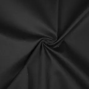 Sinne Black Cotton Twill Stretch