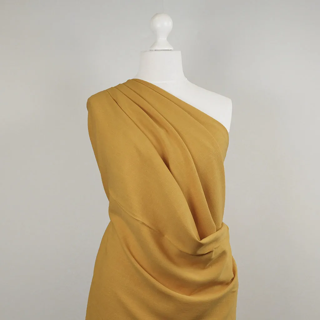 Spa - Honey Yellow, Viscose and Linen Woven Fabric Sample