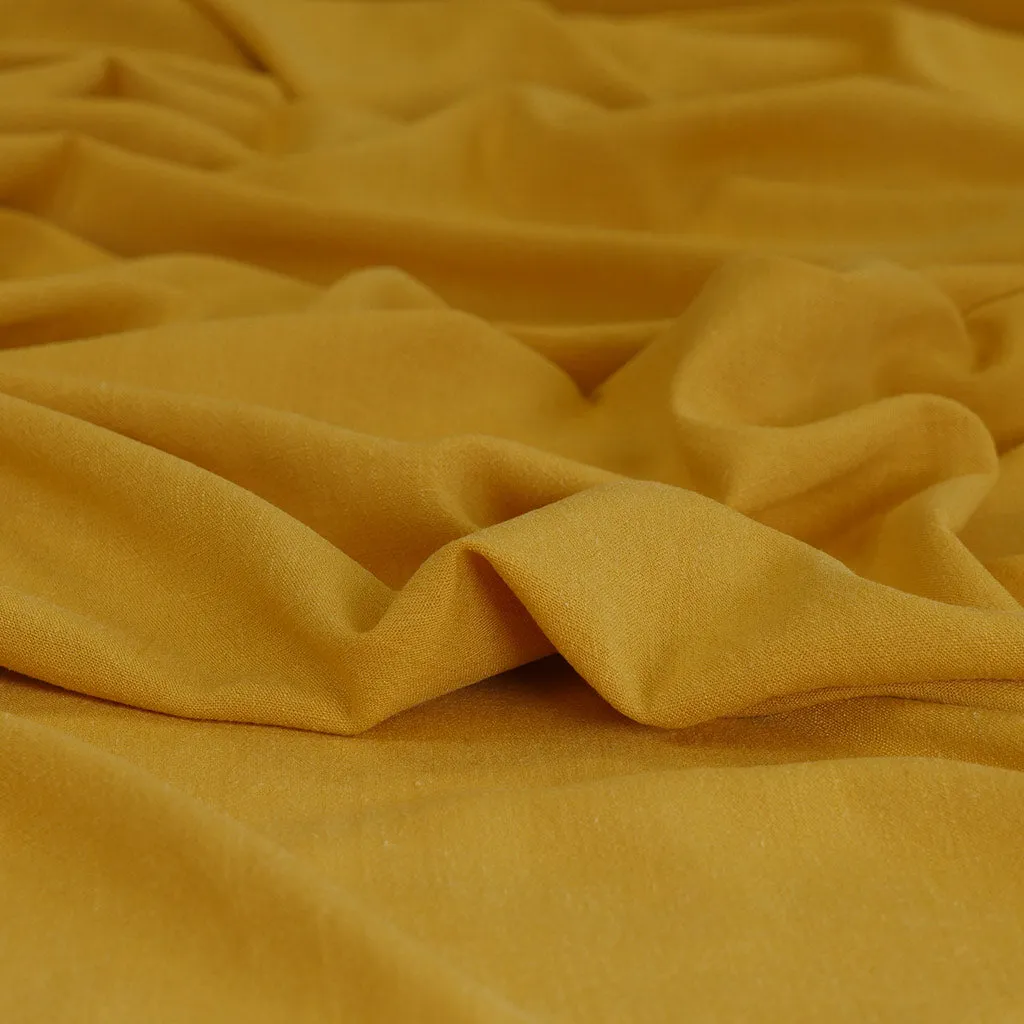 Spa - Honey Yellow, Viscose and Linen Woven Fabric Sample