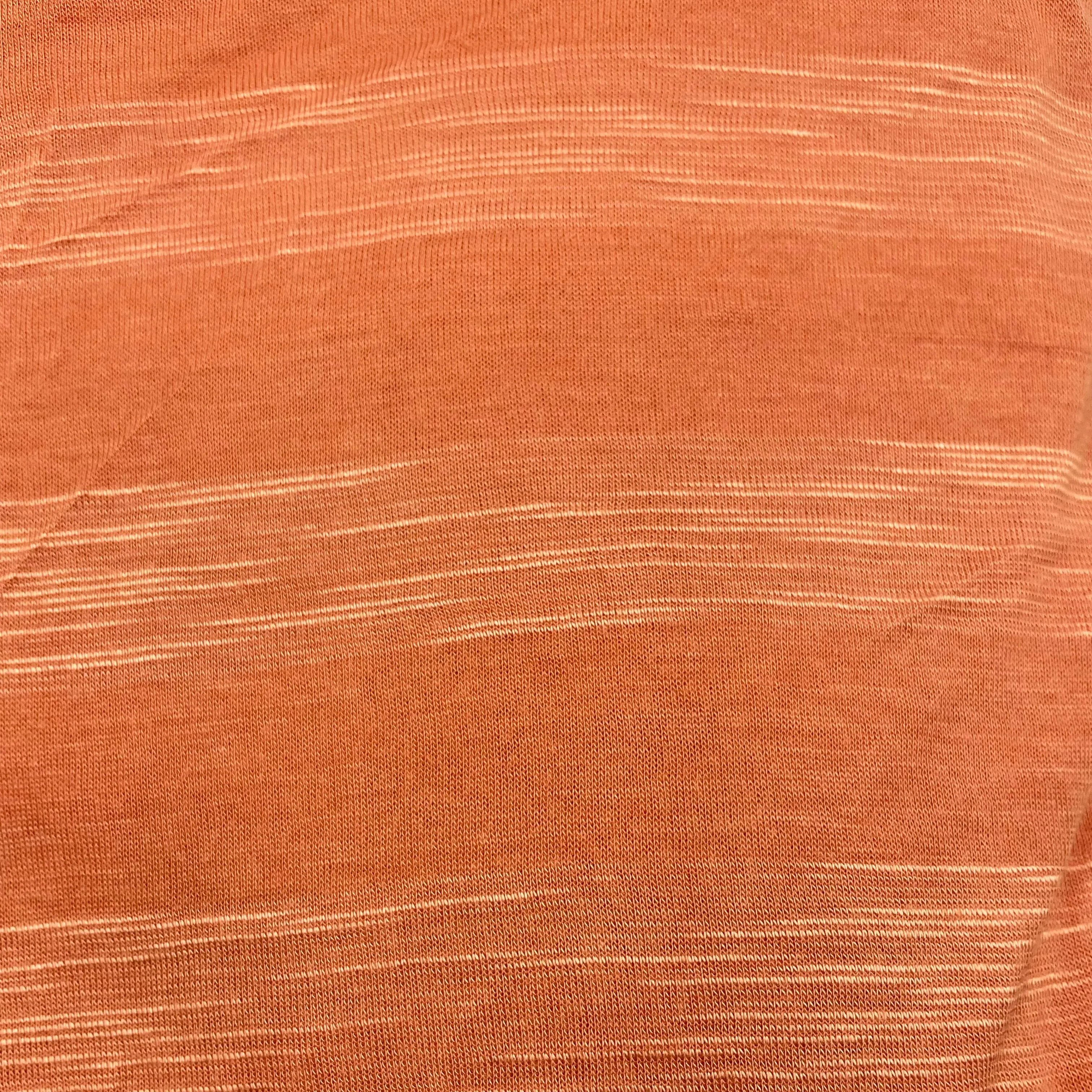 Stripey Tangerine Knit Fabric - 5 yds x 60"