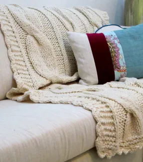Sweater Blanket Throw - Ochos Wool Throw
