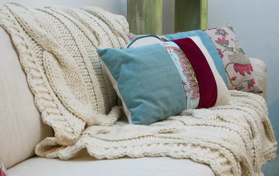 Sweater Blanket Throw - Ochos Wool Throw