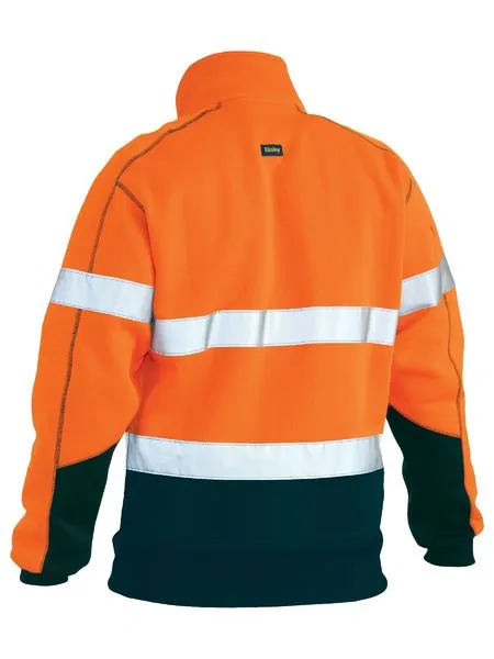 Taped Hi Vis 1/4 Zip Fleece Pullover With Sherpa Lining For Men