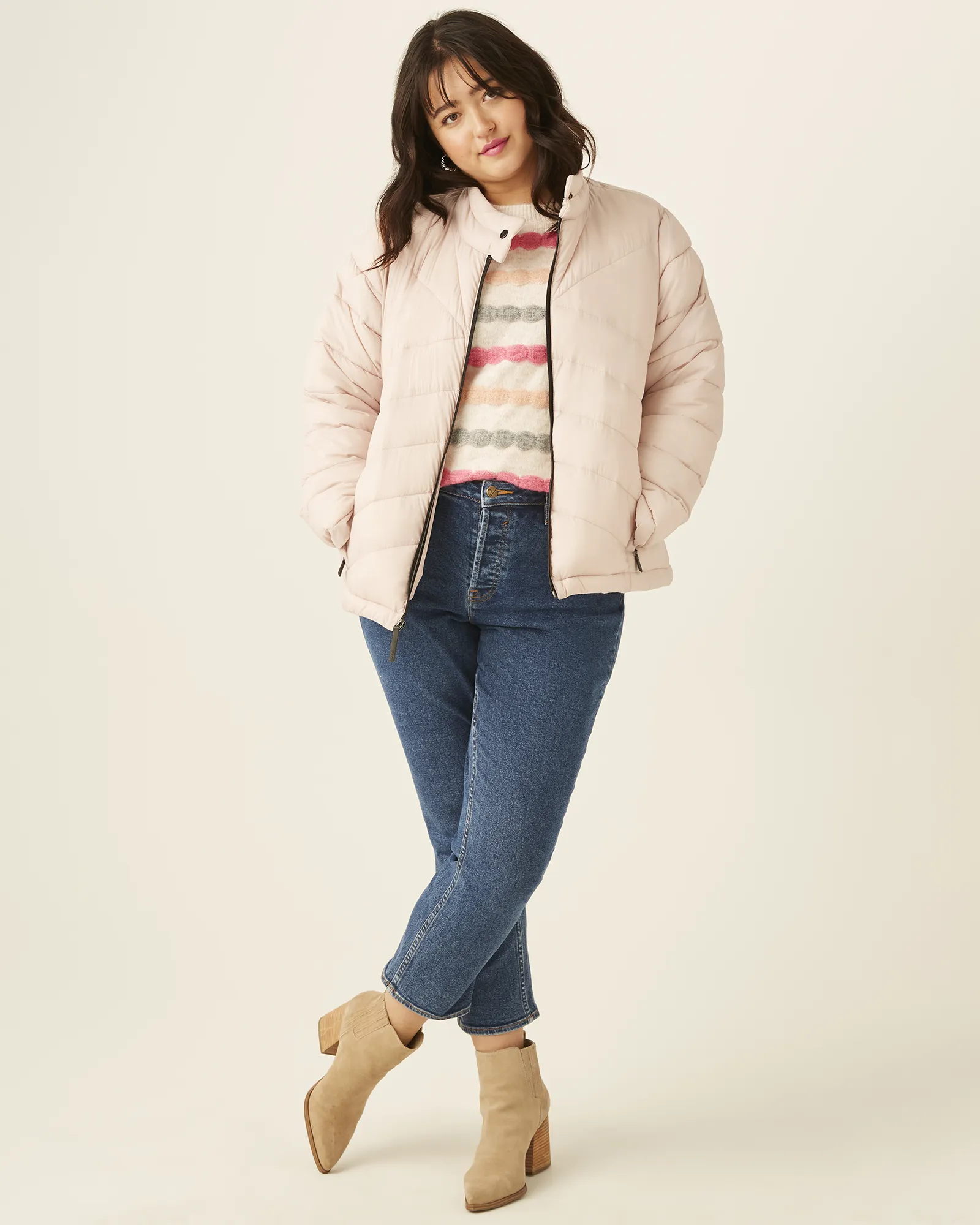Tracey Starburst Packable Jacket | Pink