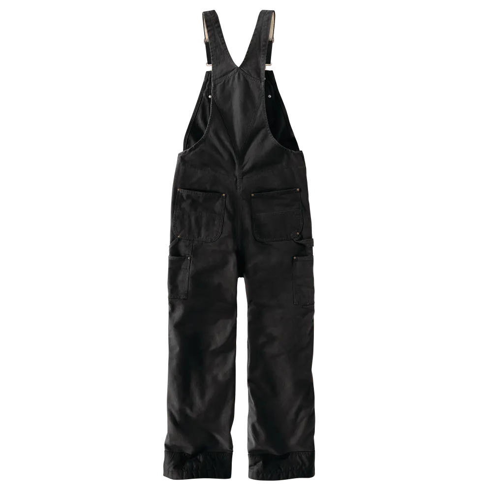Washed Duck Bib Overalls Quilt Lined (104031)