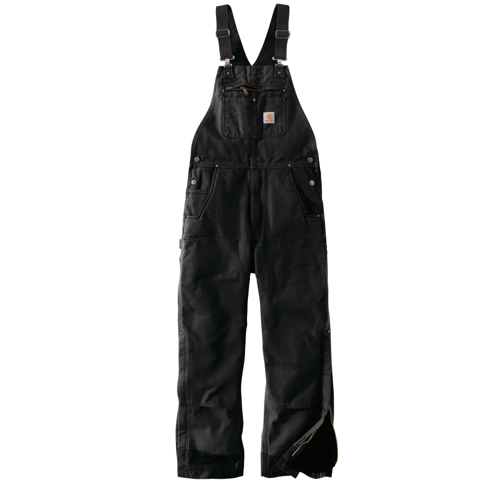 Washed Duck Bib Overalls Quilt Lined (104031)