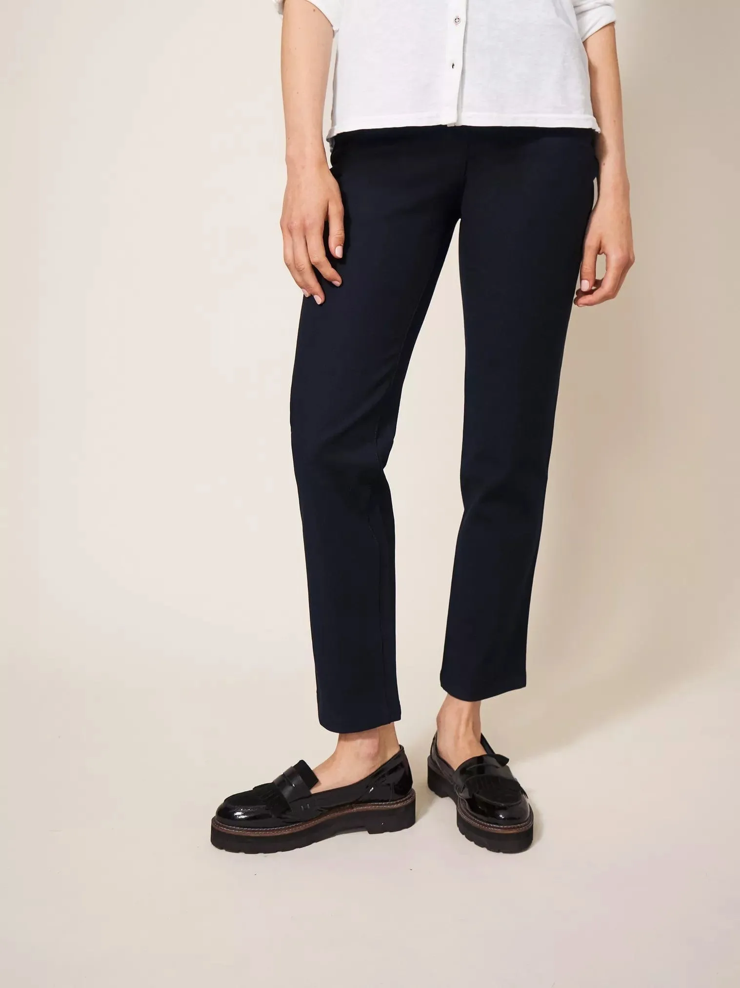 White Stuff Savannah Stretch Trousers in Black