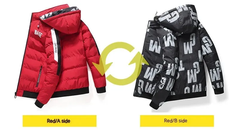 Winter Cotton-padded Men's Thickened Coat Jacket