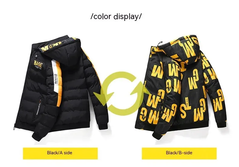 Winter Cotton-padded Men's Thickened Coat Jacket