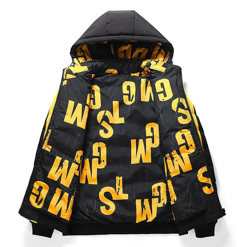 Winter Cotton-padded Men's Thickened Coat Jacket