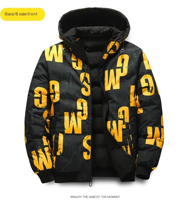 Winter Cotton-padded Men's Thickened Coat Jacket