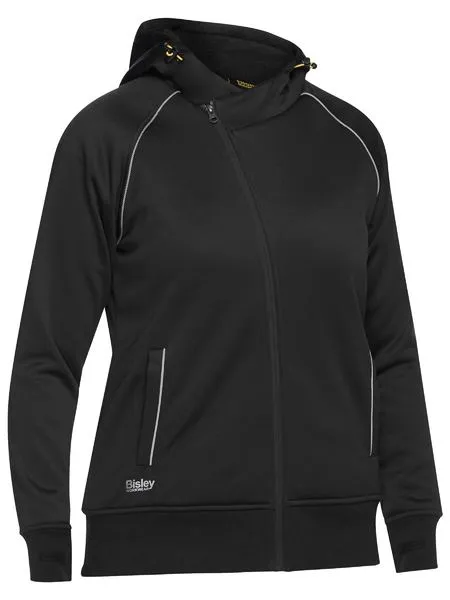 Womens Front Zip Open Hoodie