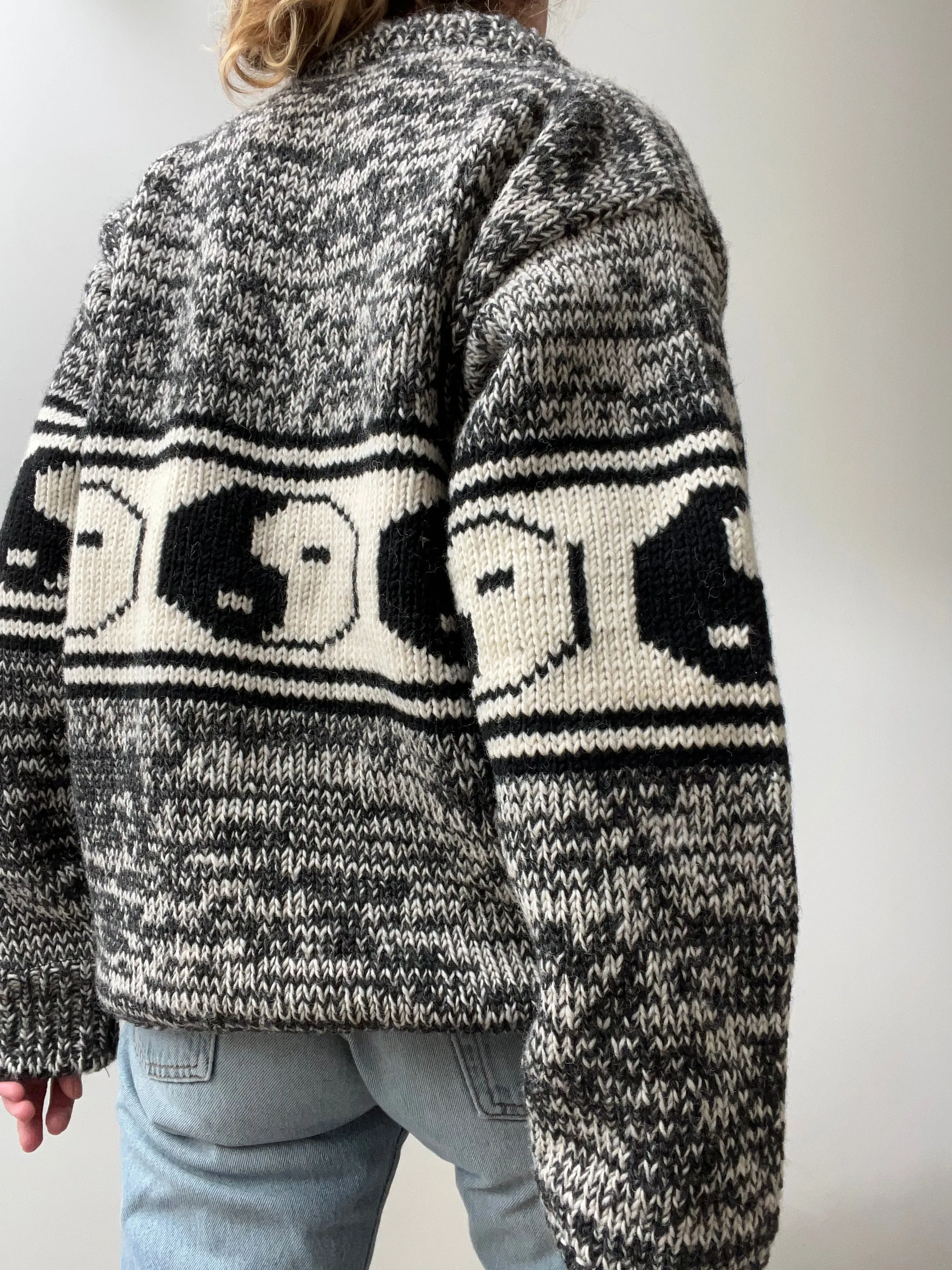 Yin Yang Handknit with Fleece