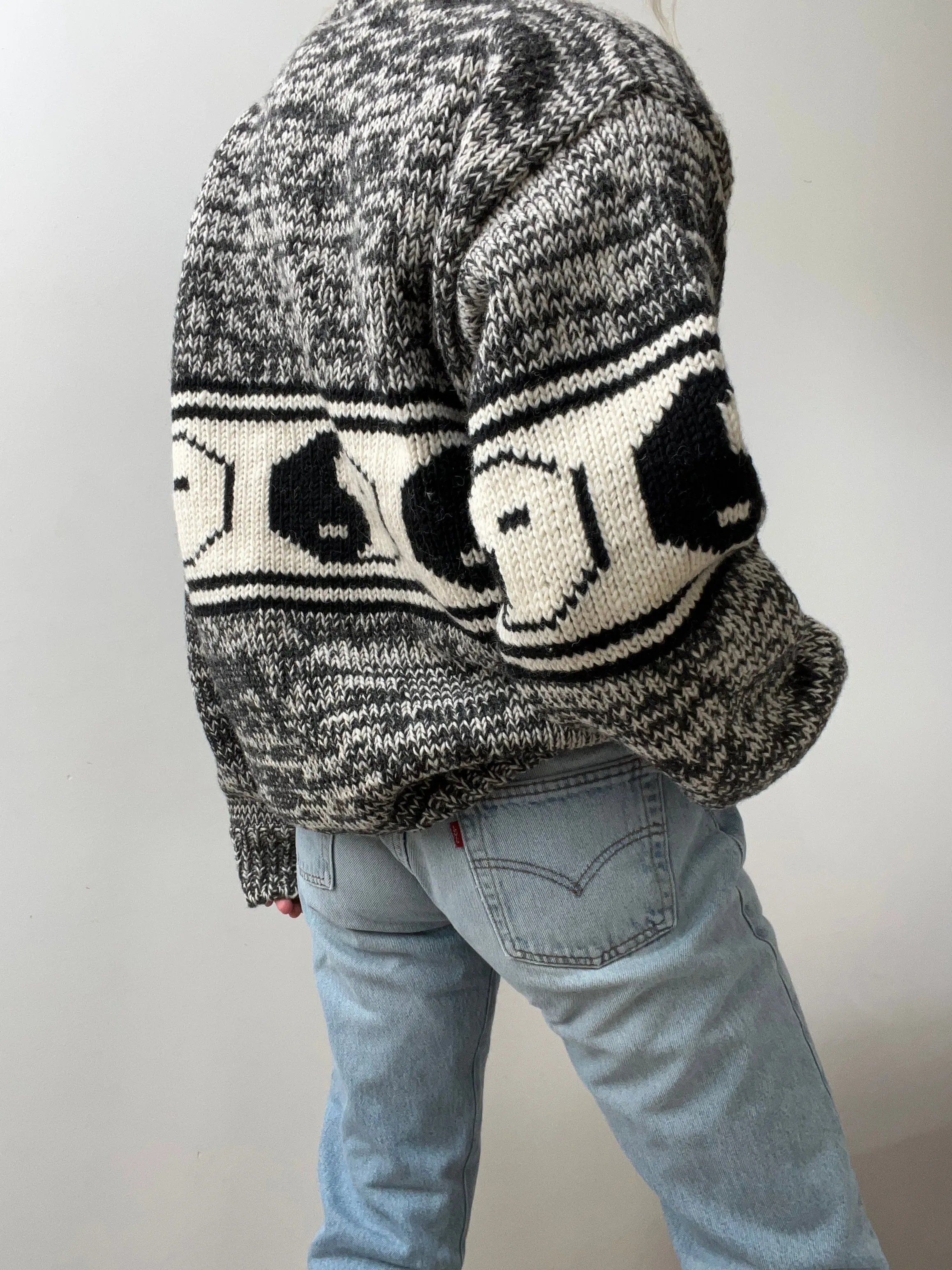 Yin Yang Handknit with Fleece