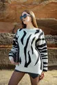 Zebra patterned sweater -